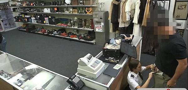  Latin stewardess screwed by pawn keeper at the pawnshop